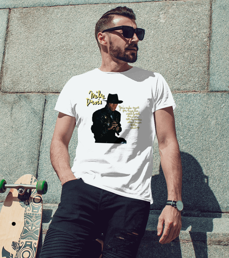 Miles Davis You're Under Arrest Silent Rights Warning T-Shirt