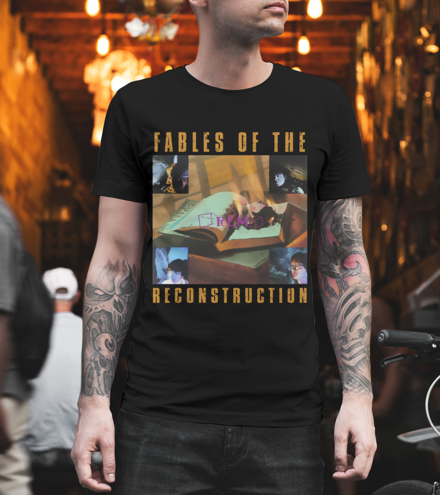 REM Fables Of The Reconstruction Burning Book T-Shirt