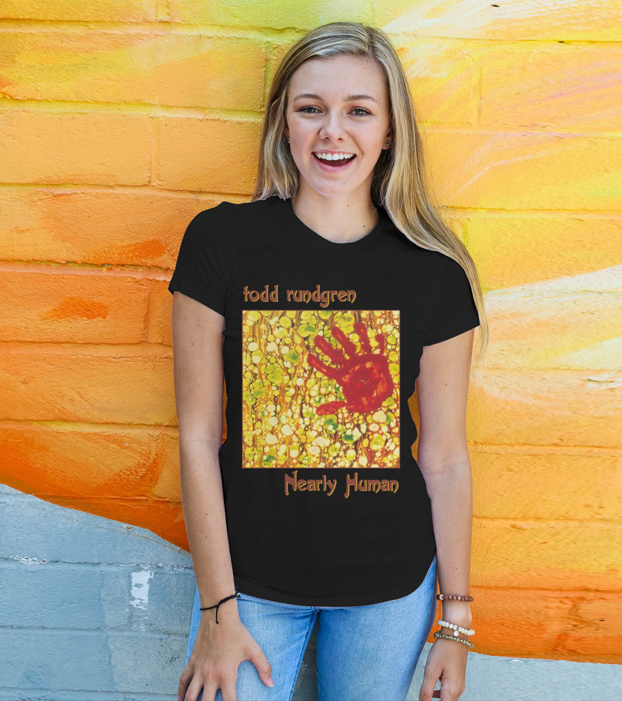 Todd Rundgren Nearly Human Handprint Cover T-Shirt