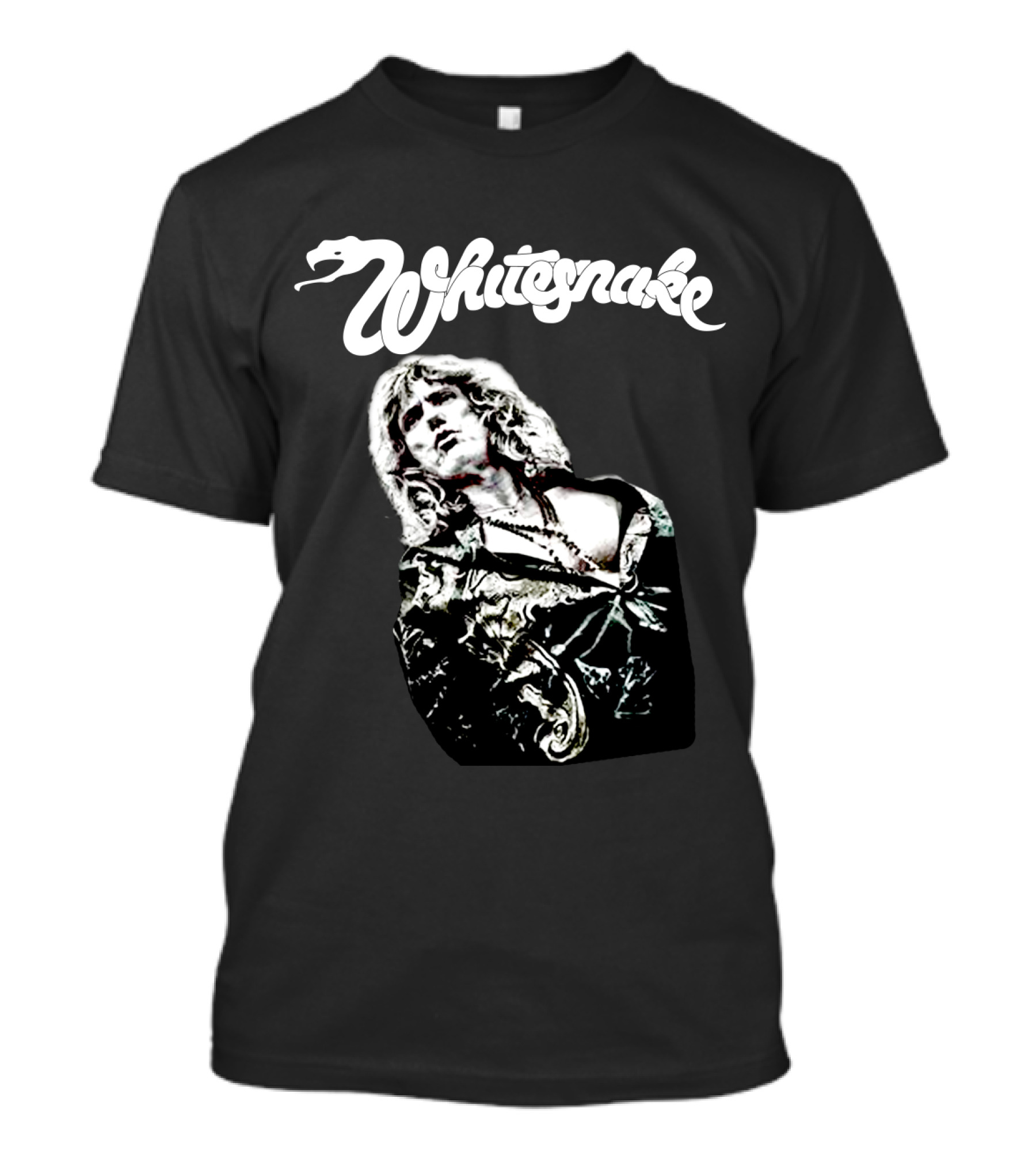 Whitesnake Logo With Image Of Rock Vocalist T-Shirt