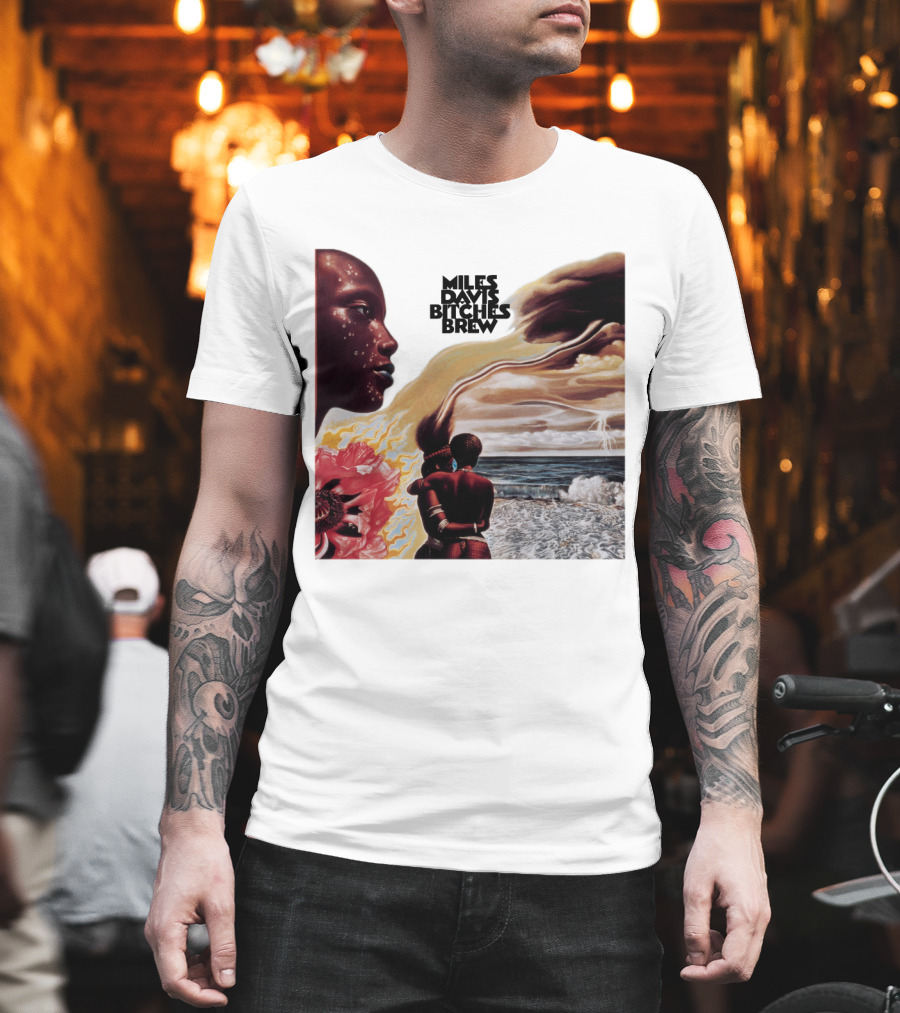 Miles Davis Bitches Brew Album Cover Art T-Shirt