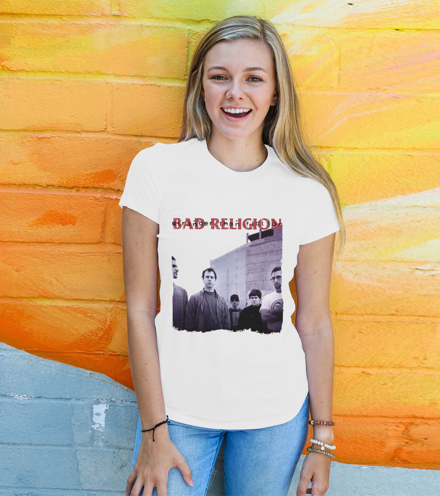 Bad Religion Band Photo На Тёмном Фоне T-Shirt
