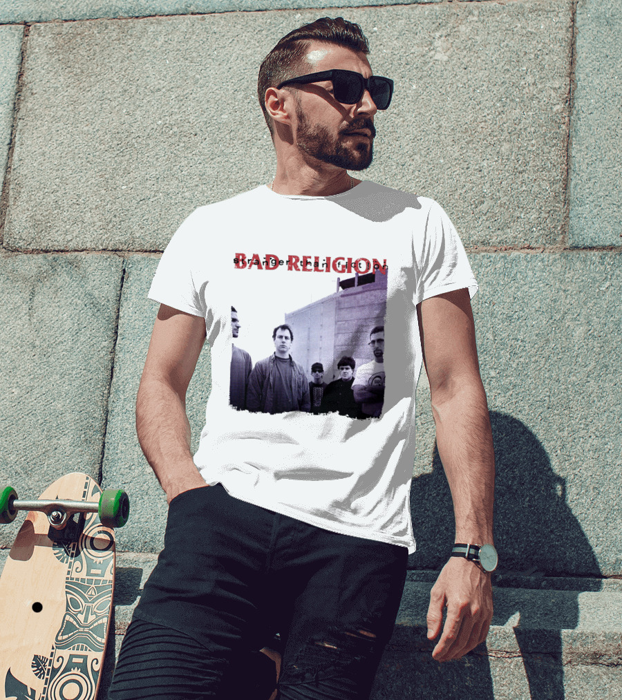 Bad Religion Band Photo На Тёмном Фоне T-Shirt