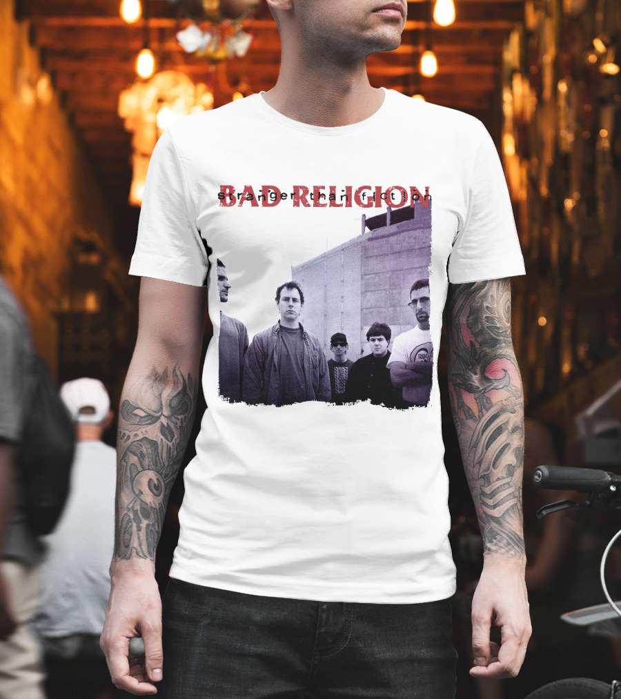 Bad Religion Band Photo На Тёмном Фоне T-Shirt