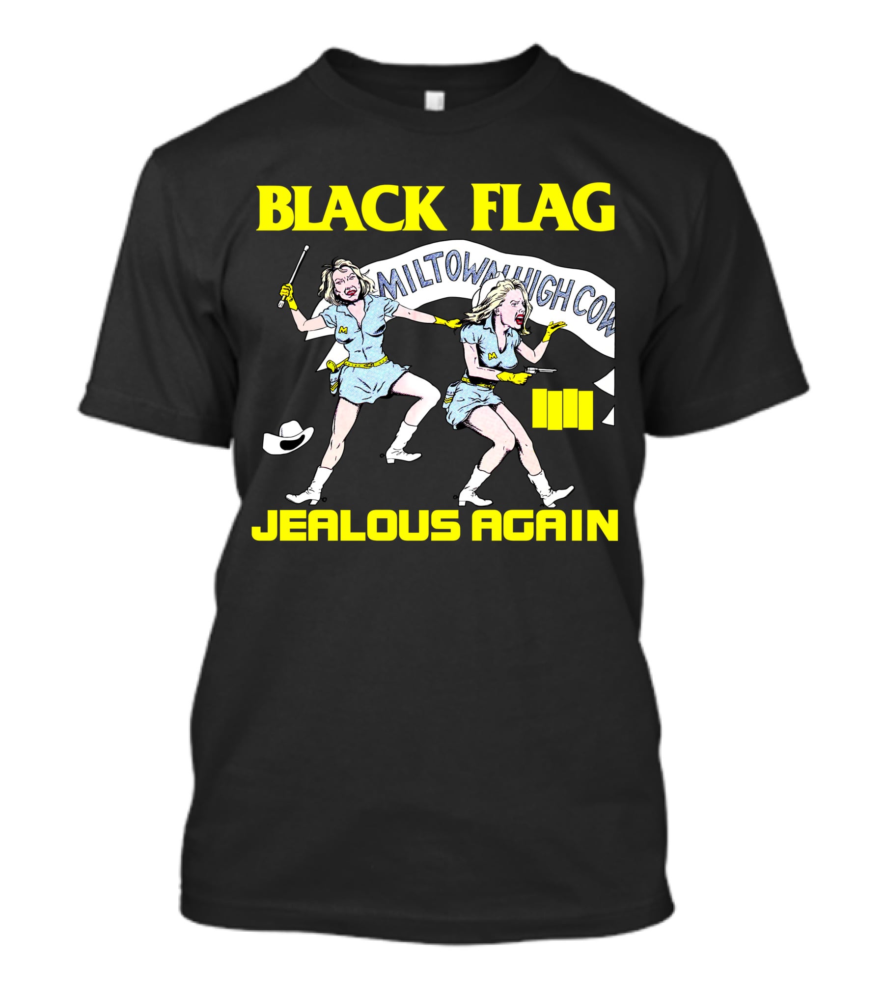 Black Flag Jealous Again Miltown High Co T-Shirt