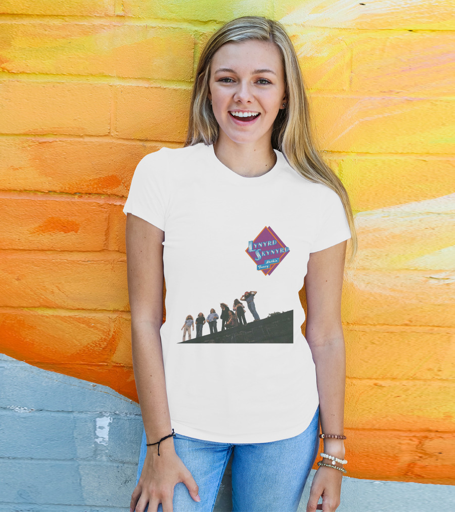 Lynyrd Skynyrd Nuthin' Fancy Band Members On Rooftop T-Shirt