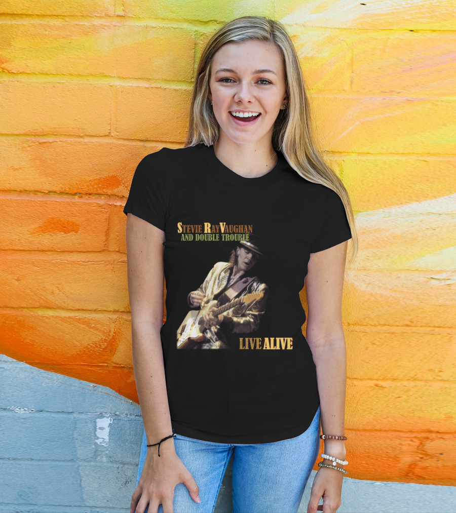 Stevie Ray Vaughan And Double Trouble Live Alive T-Shirt