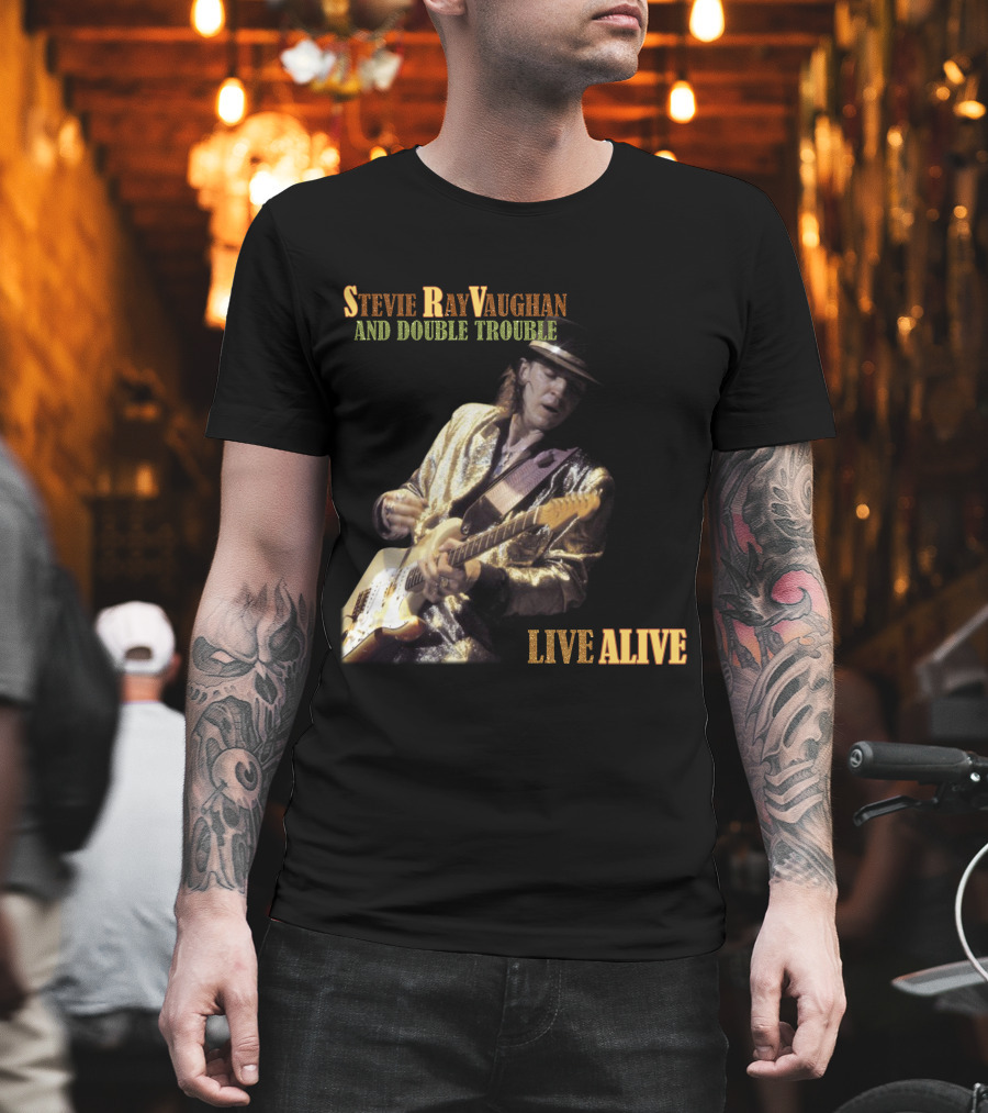 Stevie Ray Vaughan And Double Trouble Live Alive T-Shirt