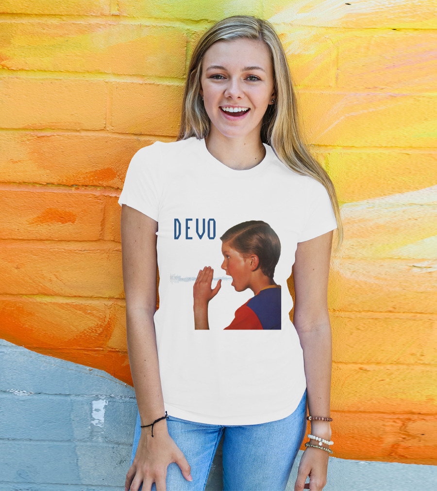 Devo Boy Shouting With Sound Wave T-Shirt