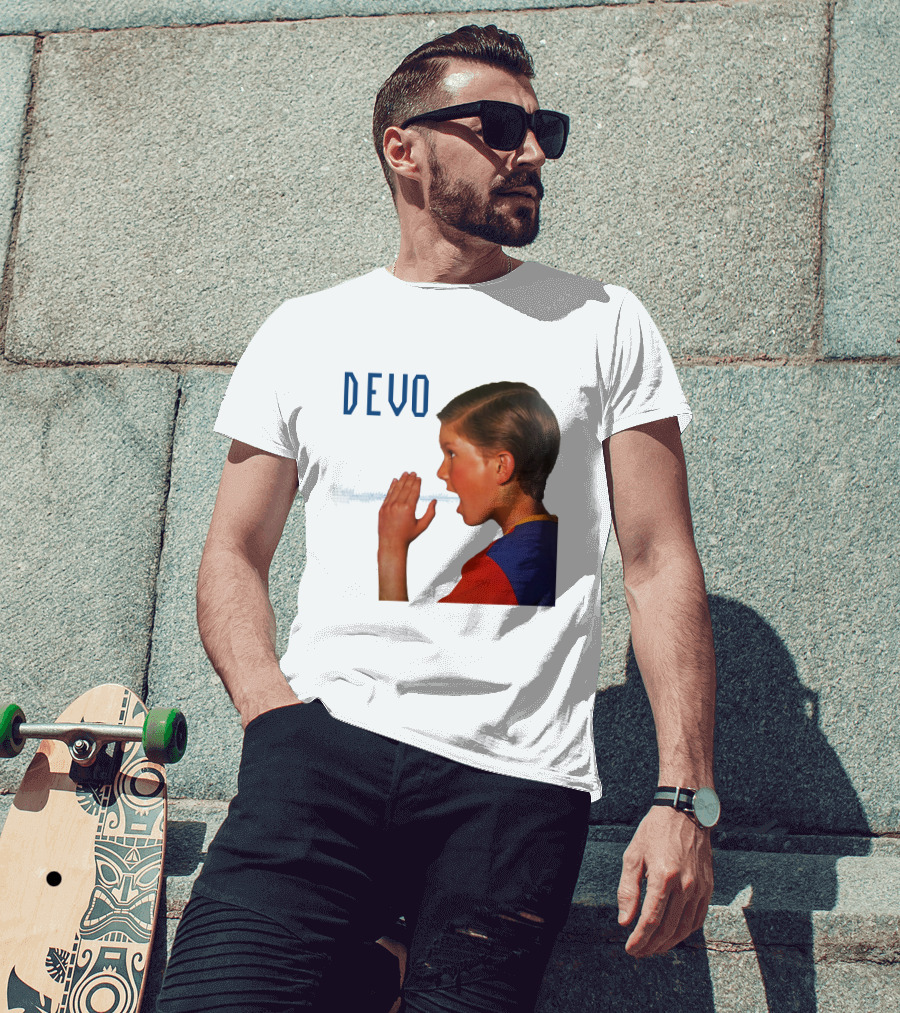 Devo Boy Shouting With Sound Wave T-Shirt
