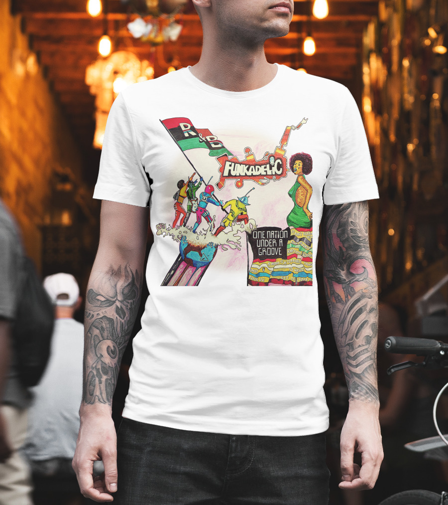 Funkadelic One Nation Under A Groove R&B Psychedelic Style T-Shirt