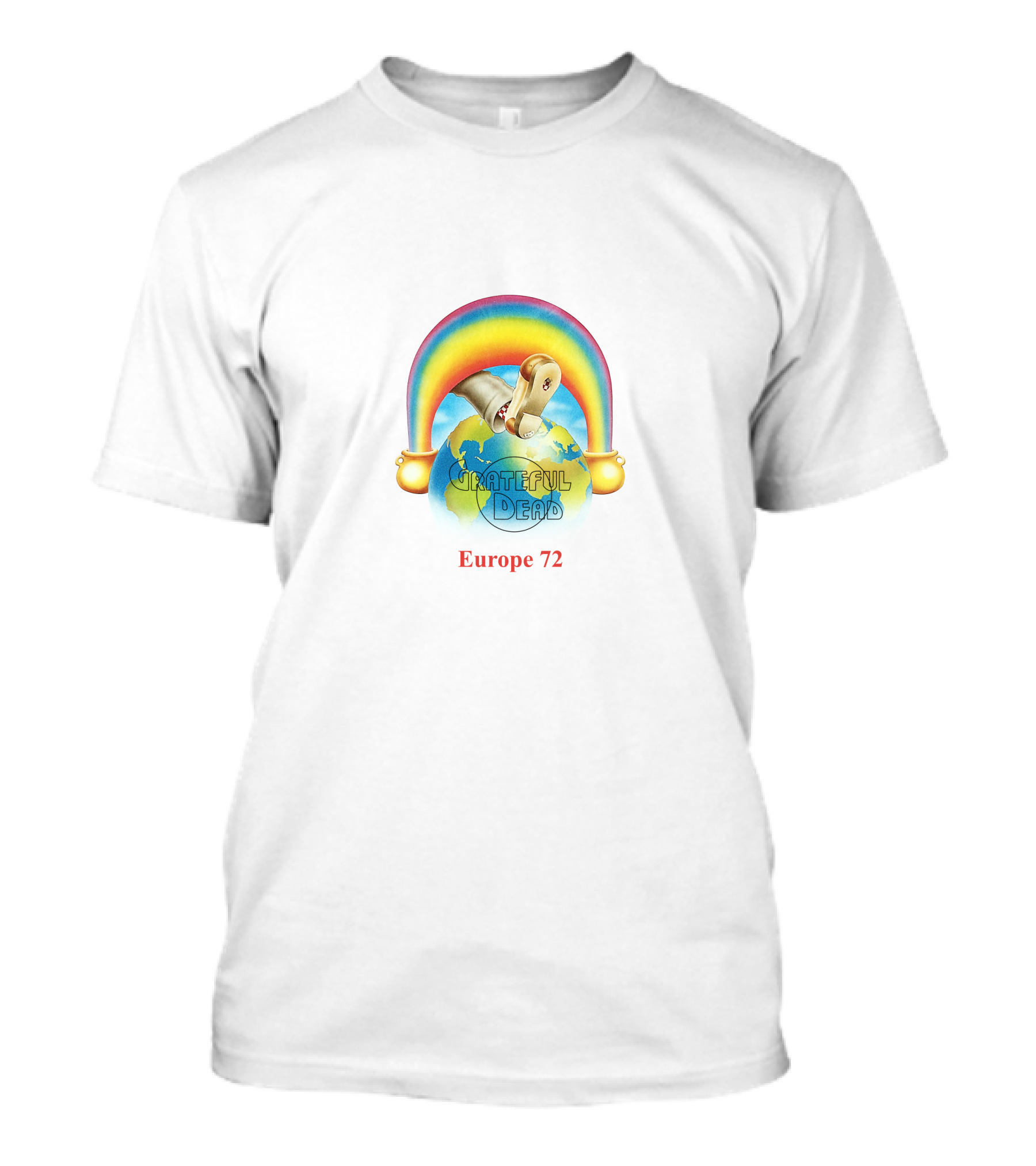 Grateful Dead Europe 72 Rainbow Tour Art T-Shirt