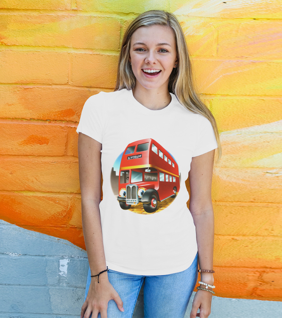 Europe '72 Series 5 - Strand Lyceum London England 5-23-1972 Double Decker Bus T-Shirt
