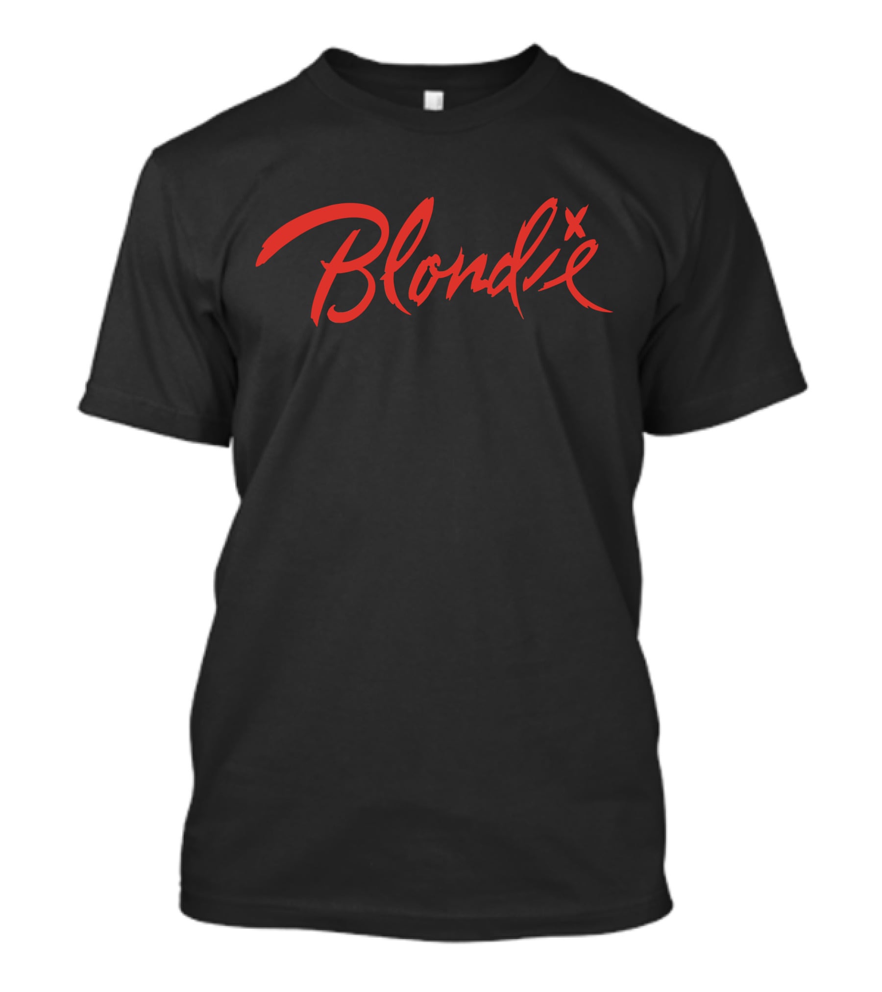 Blondie Red Script Logo Bld T-Shirt