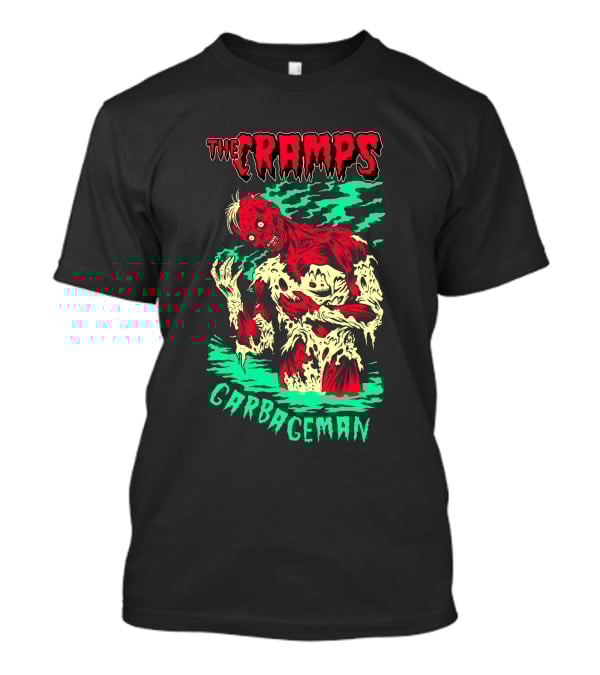 The Cramps Garbageman Zombie Monster Horror Art T-Shirt