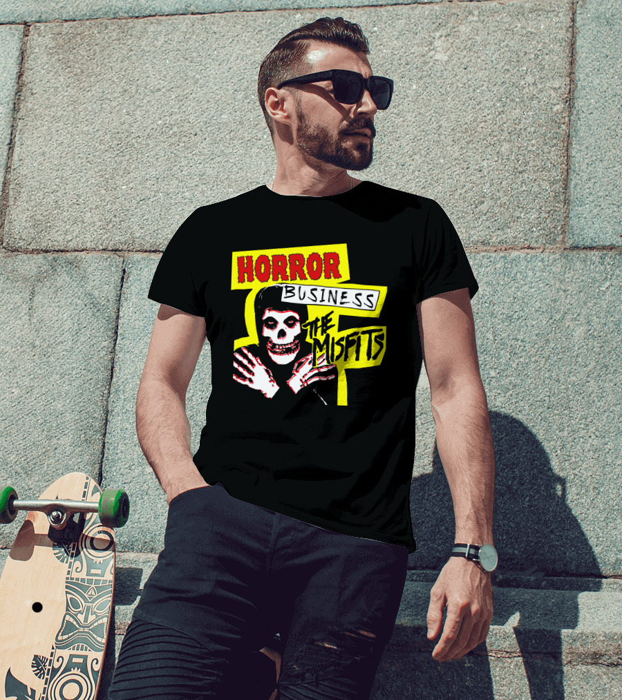 Horror Business The Misfits Skeleton Artwork T-Shirt