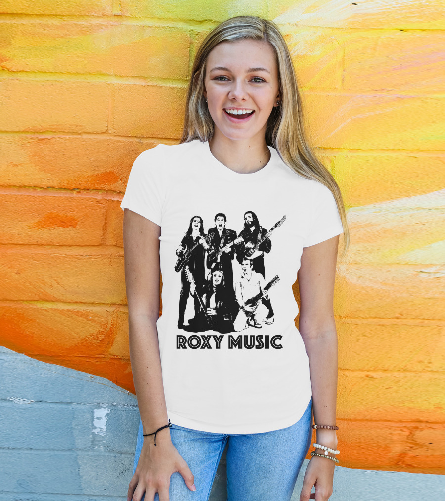 Roxy Music Band Members With Guitars T-Shirt