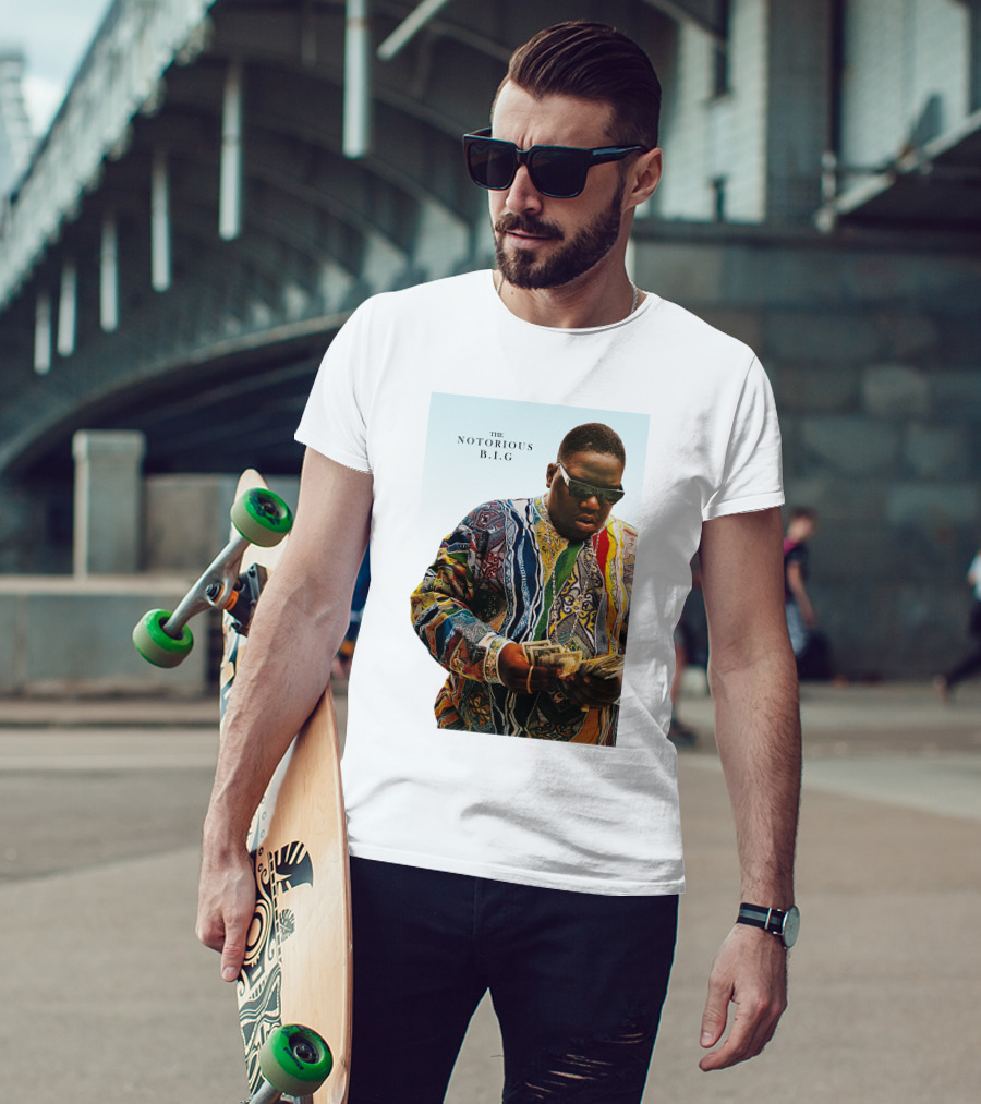 The Notorious B.i.g. Counting Money Colorful T-Shirt