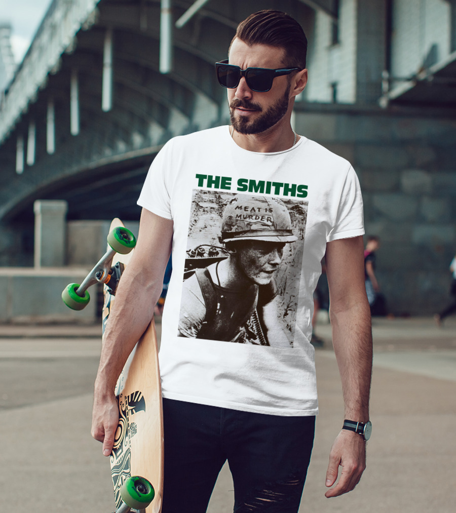 The Smiths Meat Is Murder Vintage Soldier Helmet T-Shirt