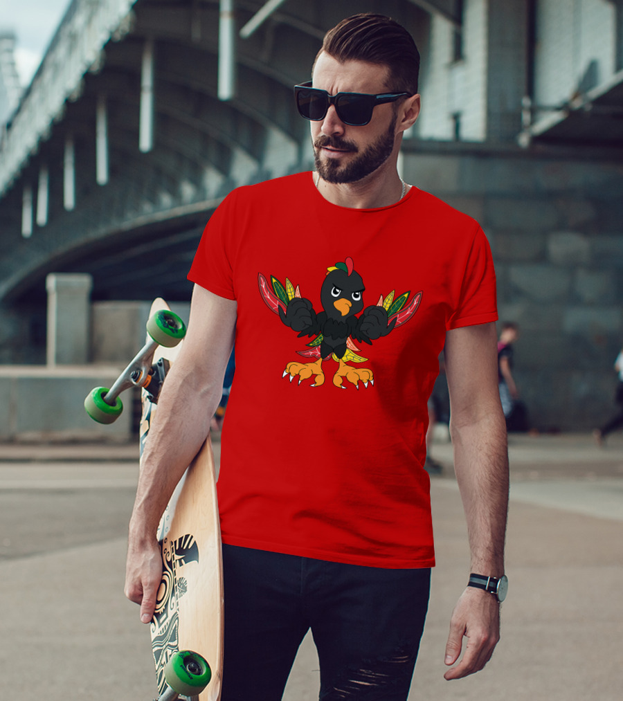 Chicago Blackhawks Angry Bird Fan Art T-Shirt