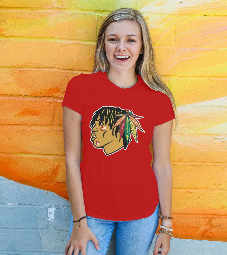 Chicago Blackhawks 21 Rap Logo Custom T-Shirt