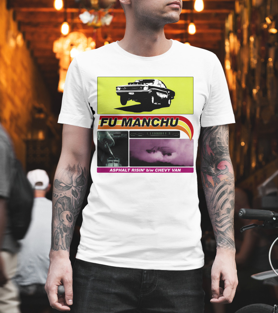 Fu Manchu Asphalt Risin' B/W Chevy Van T-Shirt