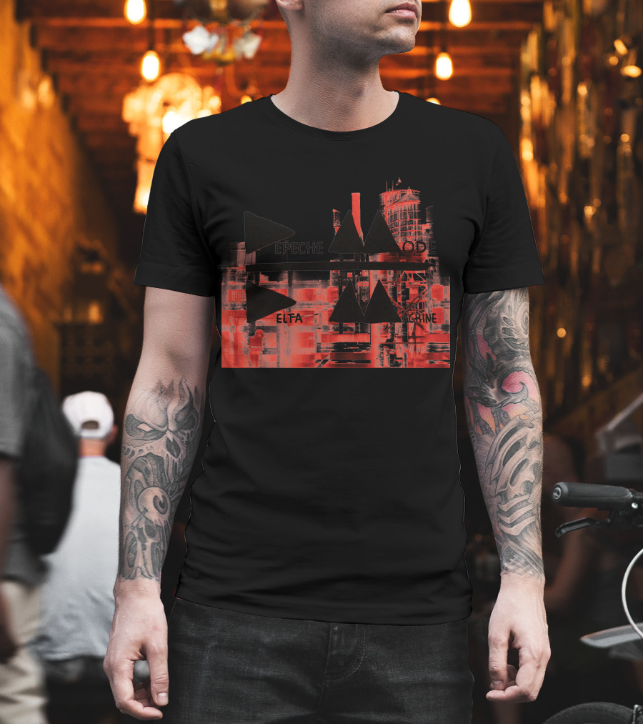 Depeche Mode Delta Machine Industrial Red Triangles T-Shirt