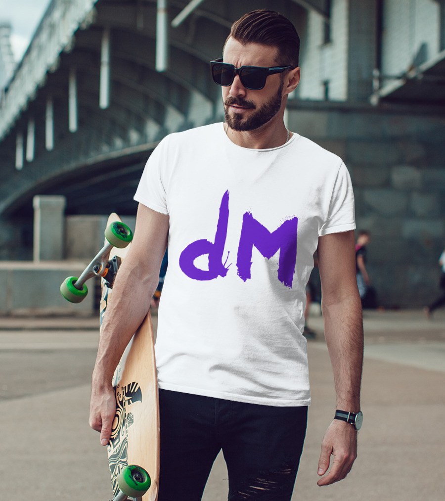 Depeche Mode Dm 5 Purple Brushstroke T-Shirt