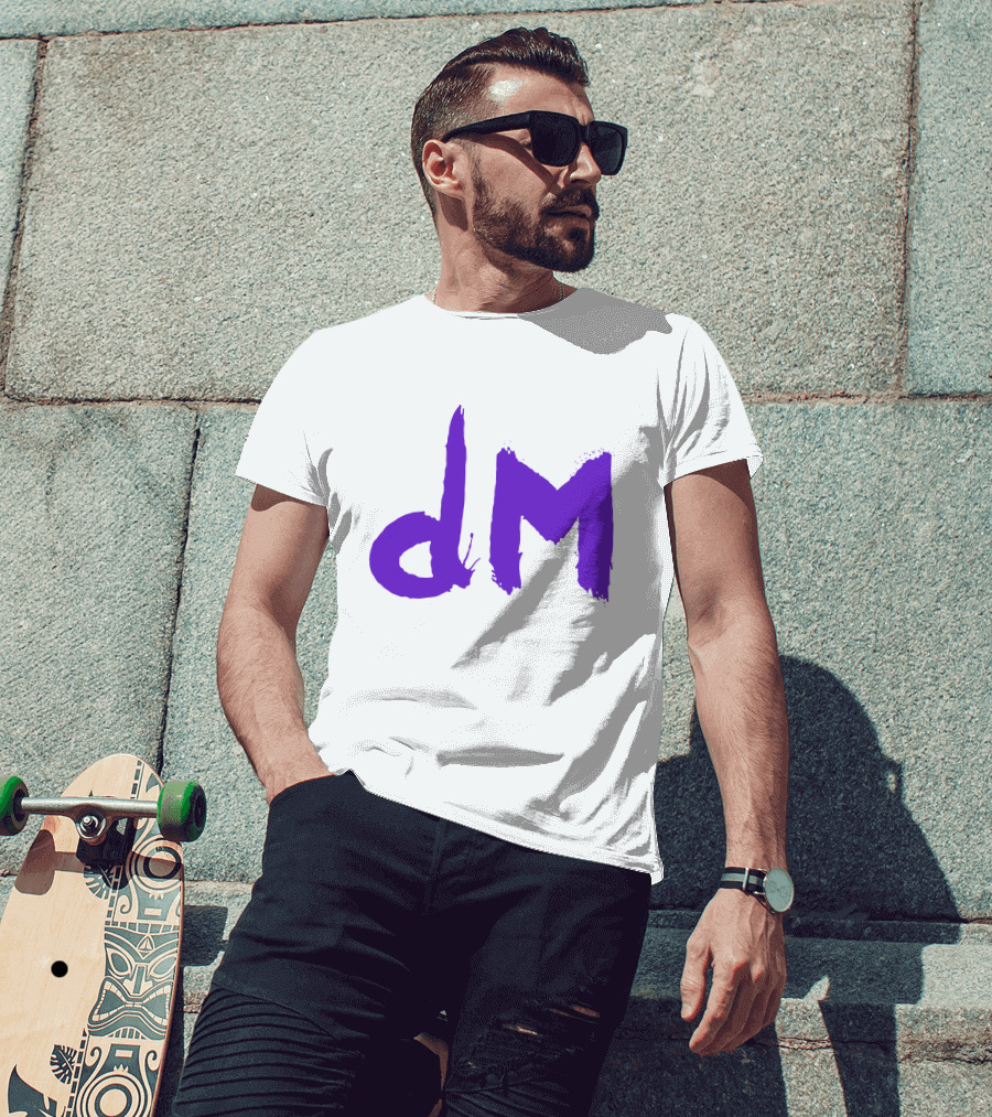Depeche Mode Dm 5 Purple Brushstroke T-Shirt
