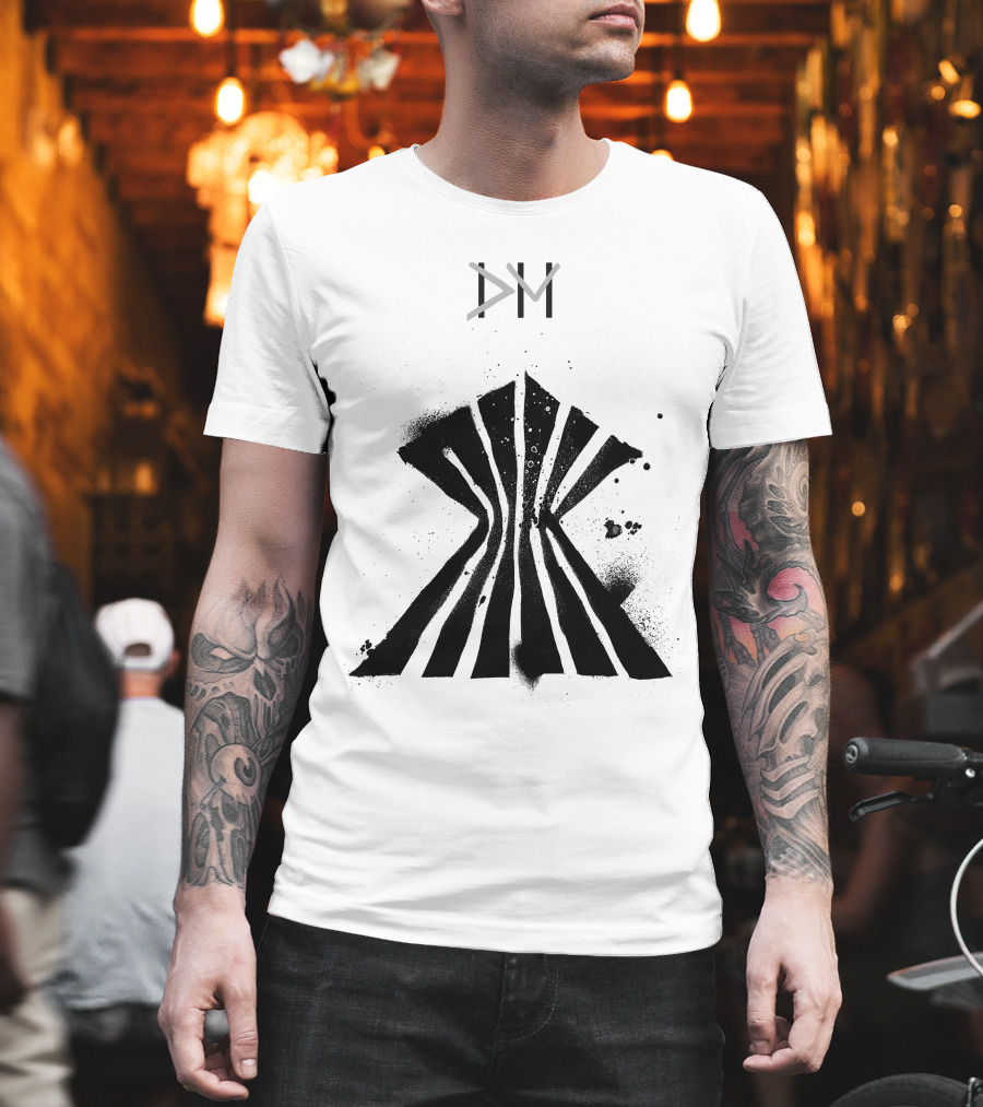 Dpm Org Dm Striped Abstract Symbol T-Shirt