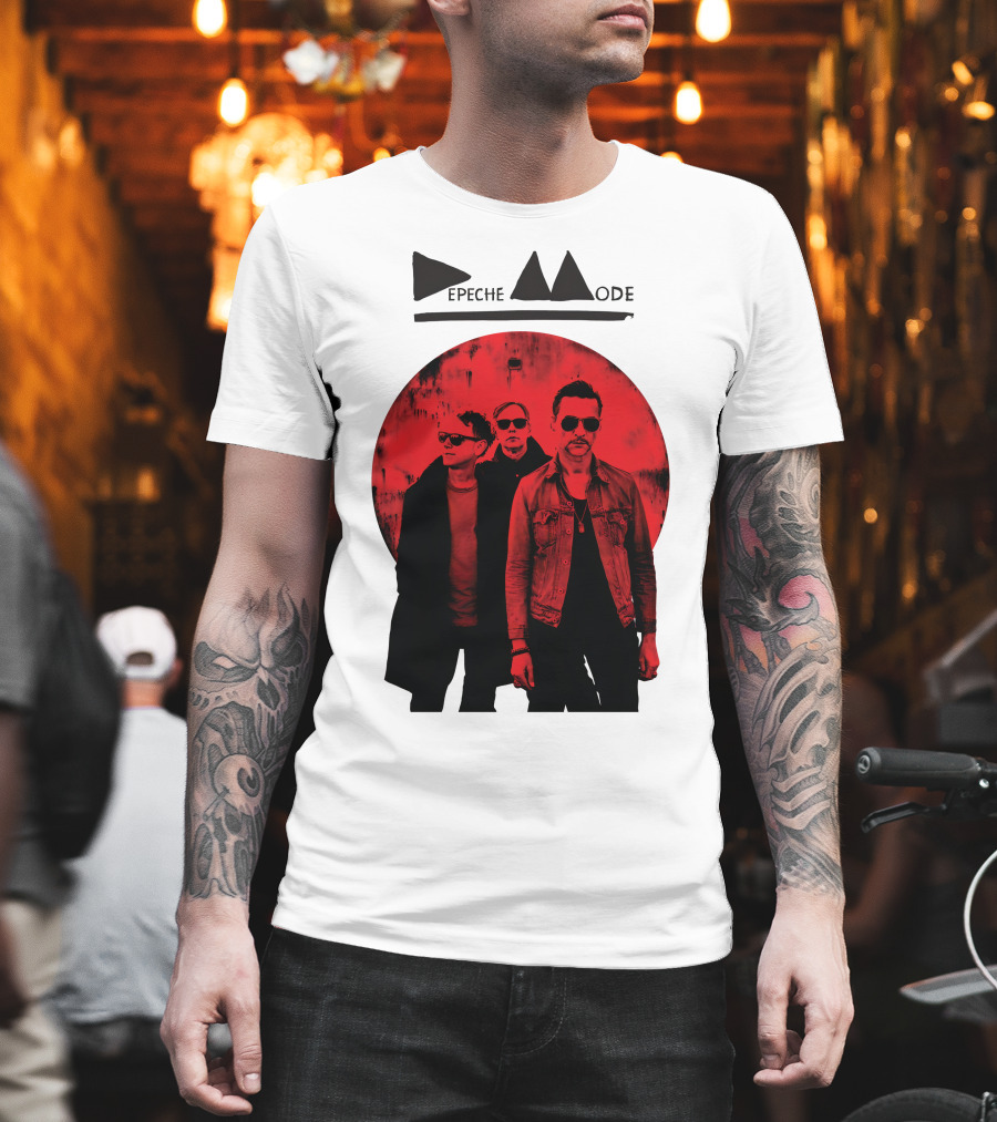 Depeche Mode Band Red Circle T-Shirt