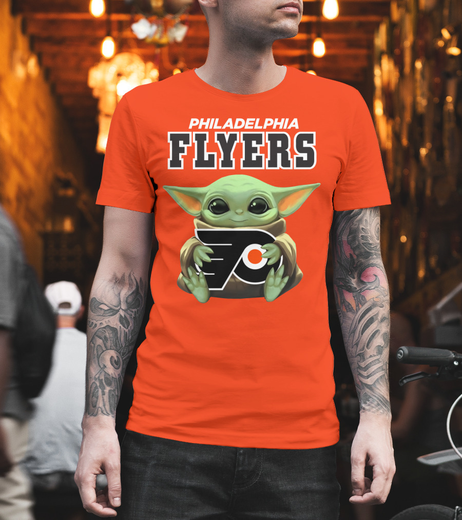 Philadelphia Flyers Baby Yoda T-Shirt