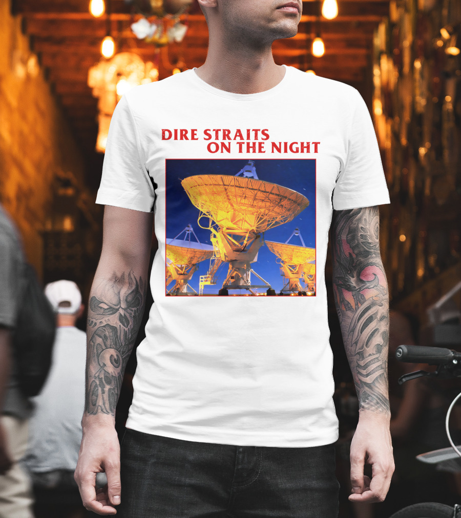 Dire Straits On the Night Satellite Dishes T-Shirt