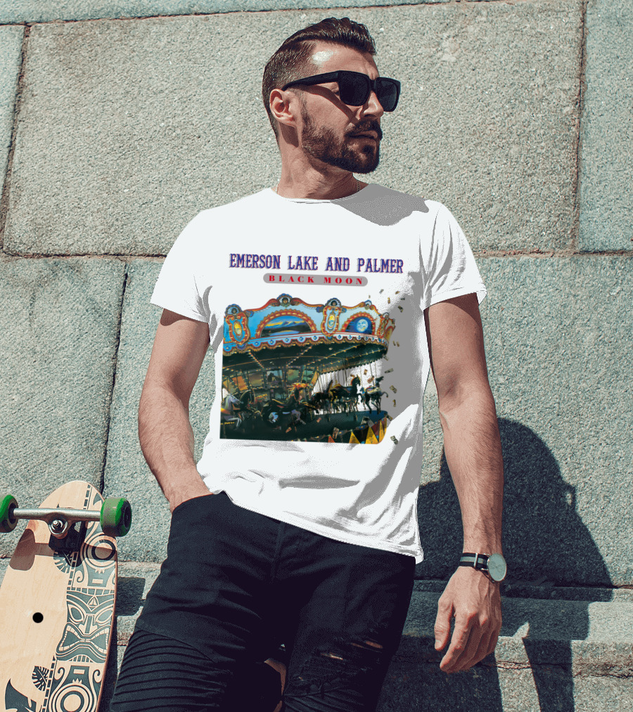 Emerson Lake And Palmer Black Moon Carousel T-Shirt