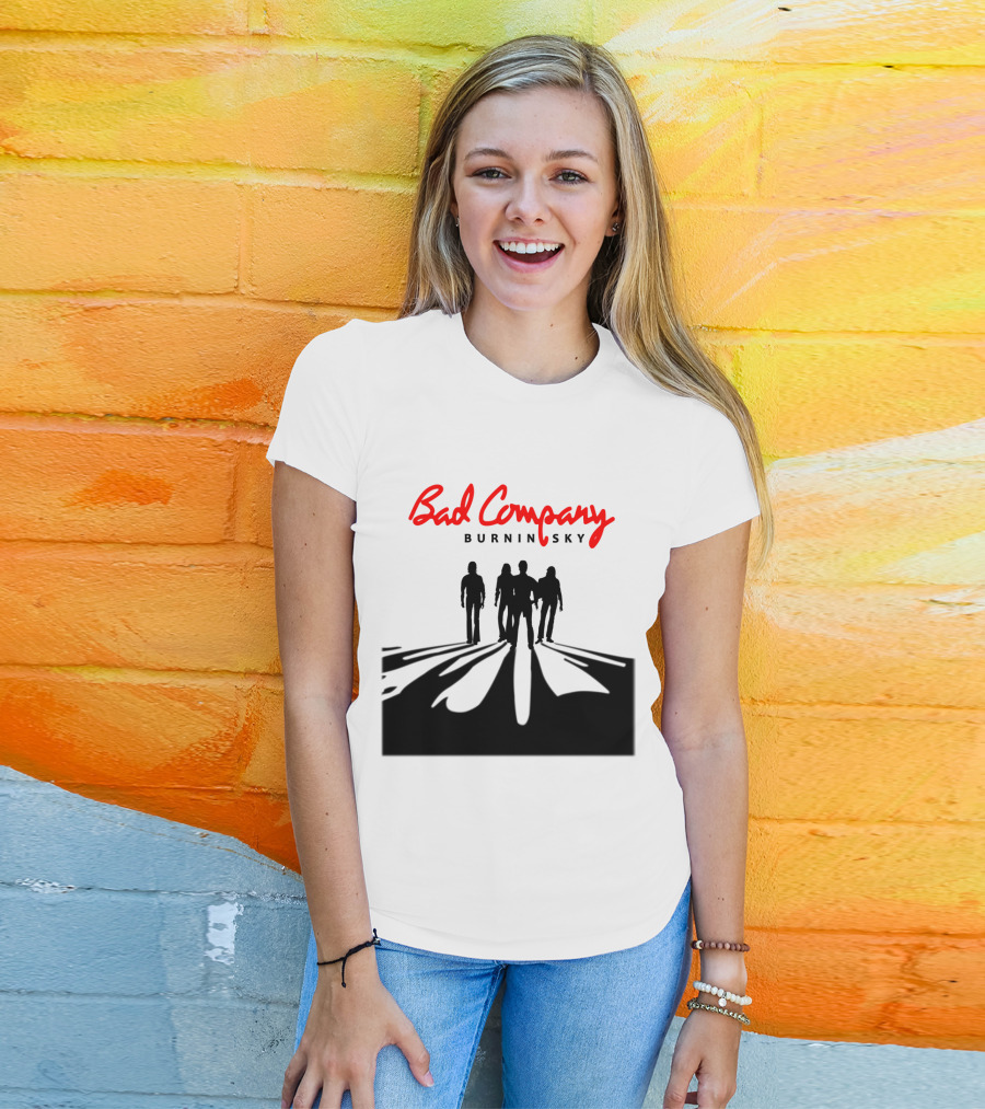 Bad Company Burnin' Sky Silhouette Walkway T-Shirt