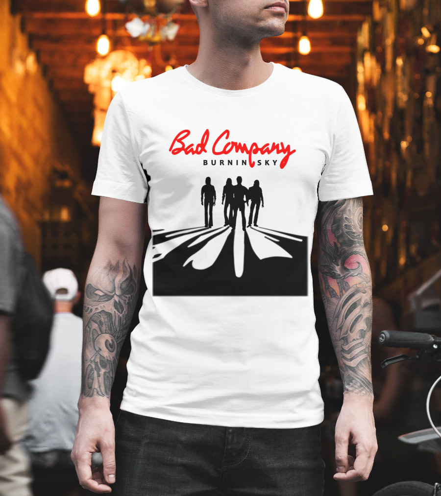 Bad Company Burnin' Sky Silhouette Walkway T-Shirt