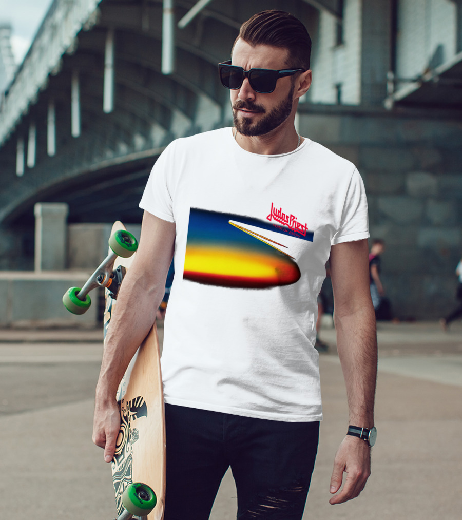 Judas Priest Point Of Entry Gradient Horizon T-Shirt
