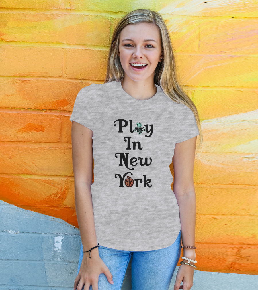 Play In New York Liberty Basketball Icon T-Shirt