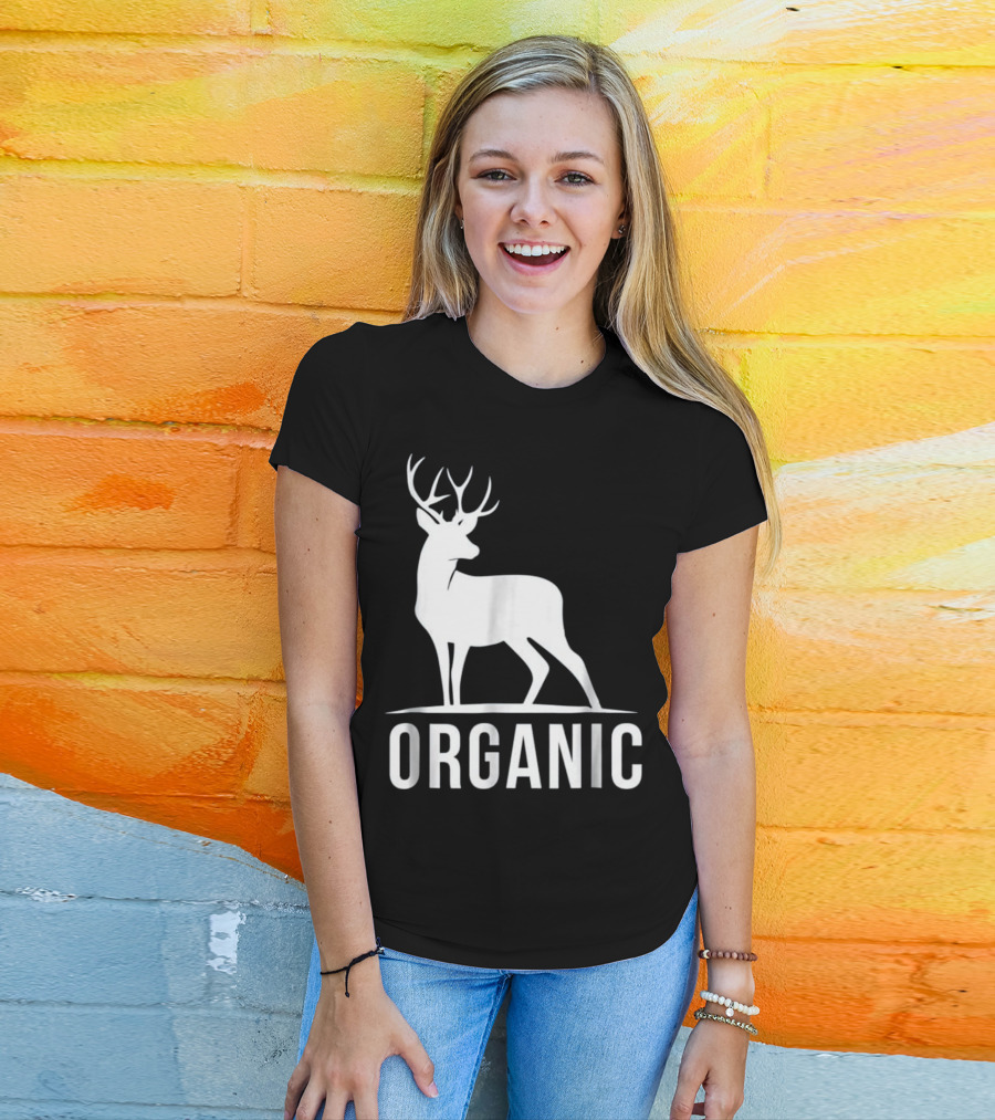 Deer Organic Bow Hunter Inspired Deer T-Shirt