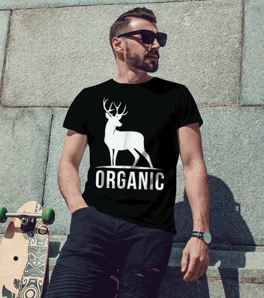 Deer Organic Bow Hunter Inspired Deer T-Shirt