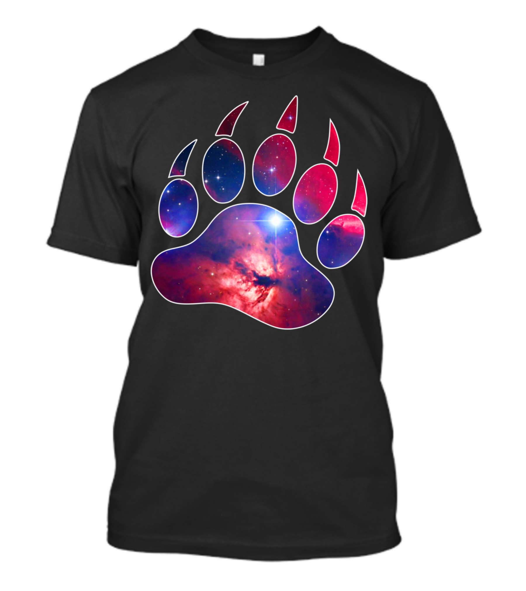 Bear Paw Nebula Cosmic Claw T-Shirt