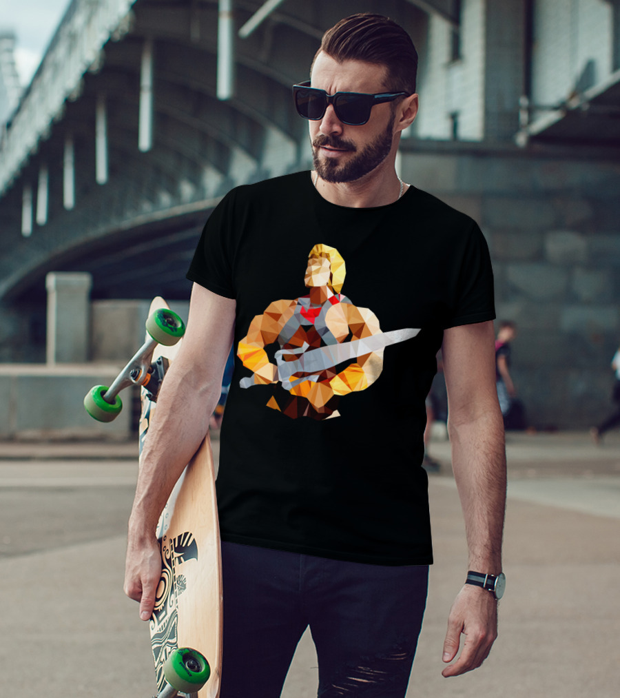 Polygon Heroes He Man Geometric Sword T-Shirt
