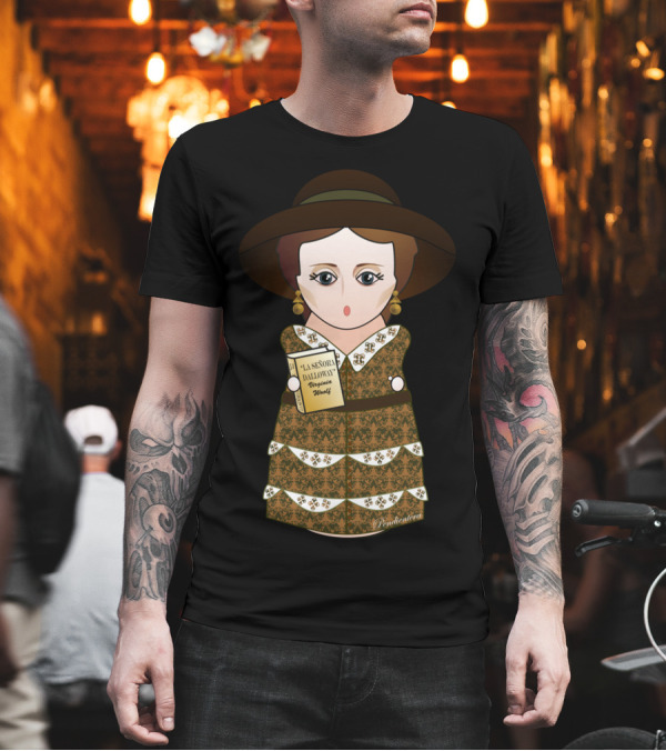 Lansdowne Dalhart Virginia Woolf Kokeshi Doll T-Shirt Lansdowne Dalhart Virginia Woolf Kokeshi Doll T-Shirt