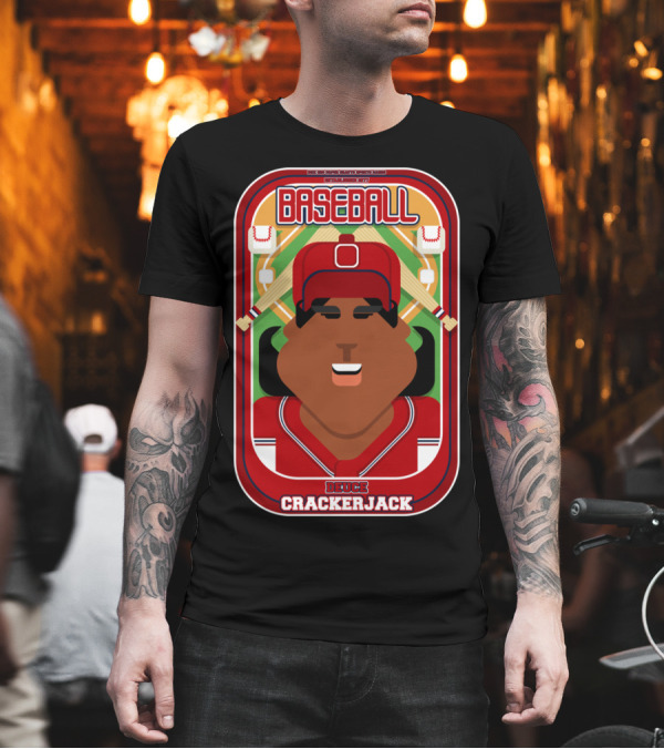 BASEBALL DEUCE CRACKERJACK RED BLUE WHITE T-Shirt BASEBALL DEUCE CRACKERJACK RED BLUE WHITE T-Shirt