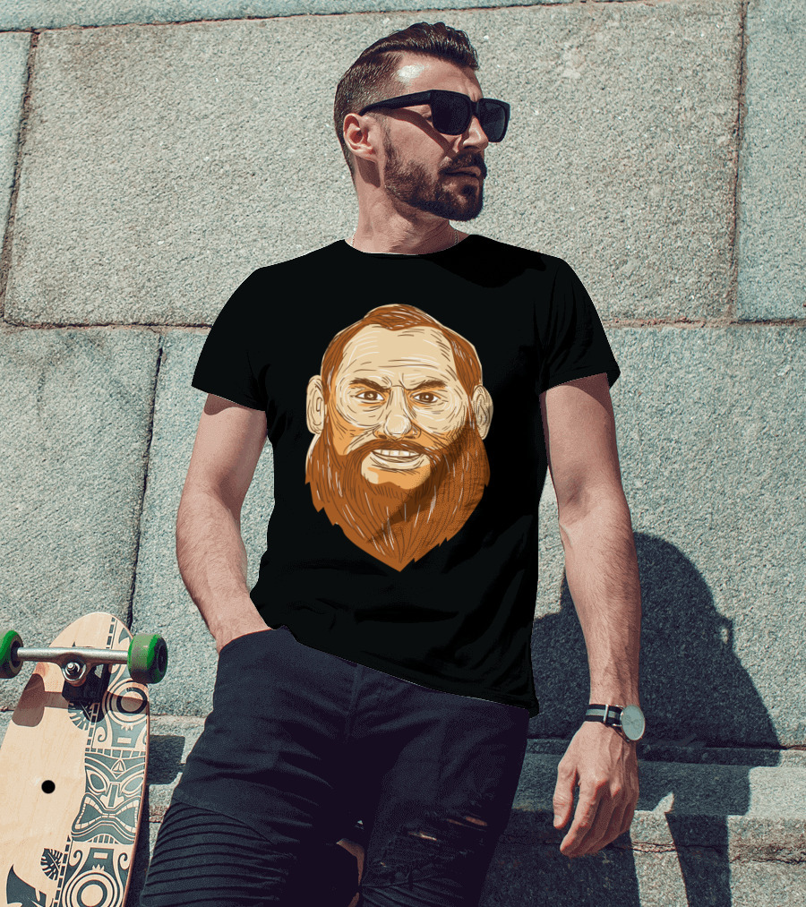 Man Bearded Face Retro Rustic T-Shirt