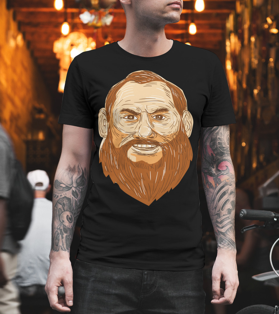 Man Bearded Face Retro Rustic T-Shirt