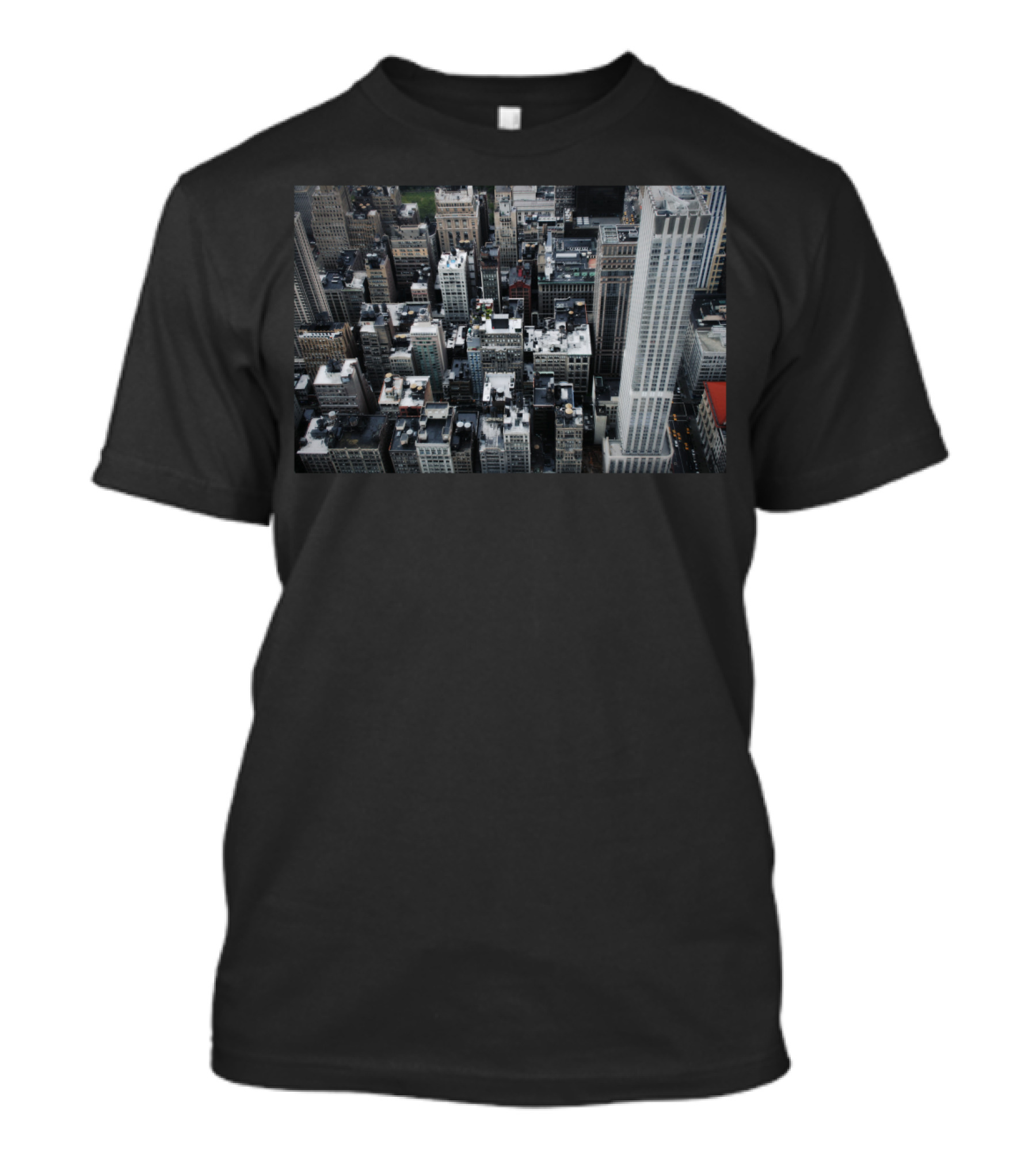 Fall Into New York City Skyline Aerial View T-Shirt