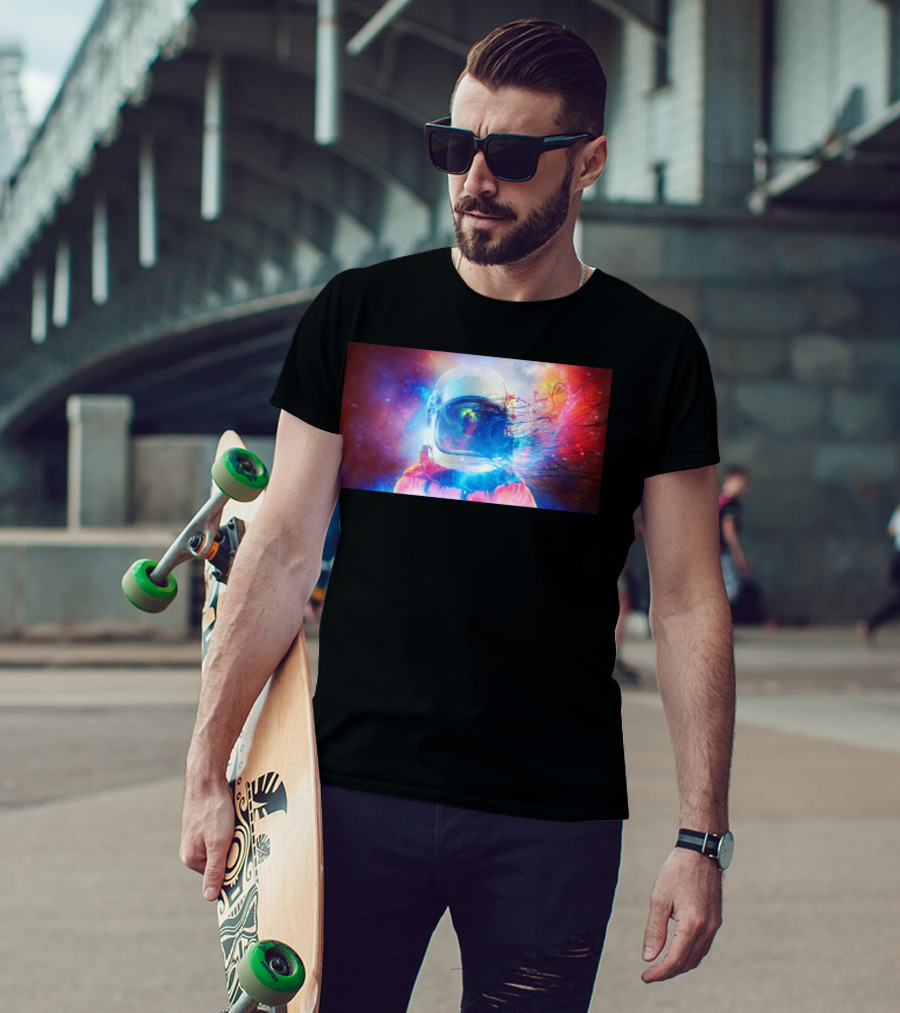 Technocolor Astronaut Cosmic Explosion T-Shirt