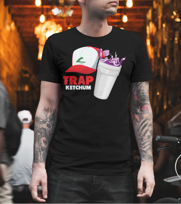 Trap Ketchum Lean Cup Hat Mashup T-Shirt Trap Ketchum Lean Cup Hat Mashup T-Shirt