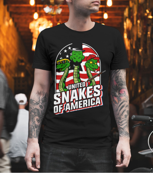 United Snakes of America Flag Hat Cane Sunglasses T-Shirt United Snakes of America Flag Hat Cane Sunglasses T-Shirt